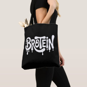 Bolsa Tote Brotein Proteína Engraçado Irmão Academia LGBTQ Or