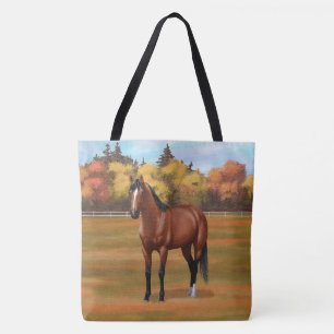 Bolsa Tote Brown Bay Quarter Horse Stallion