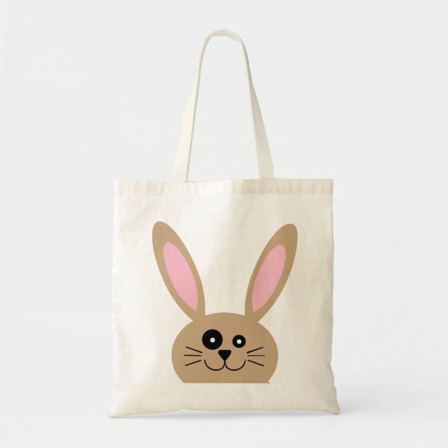 Bolsa Tote Brown Easter Bunny (Frente)