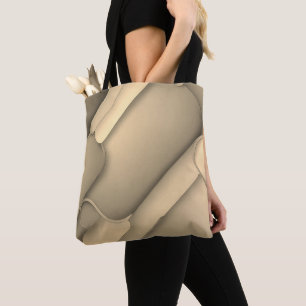 Bolsa Tote Brown Hues Modern Art Design