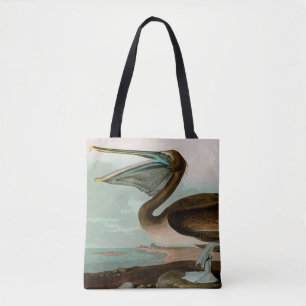 Bolsa Tote Brown Pelican Birds of America Audubon Impressão