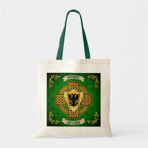 Bolsa Tote Browne Irish Shield & Celtic Cross Personalizado
