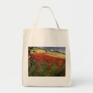 Bolsa Tote BRUCE, vermelho da papoila das papoilas de William