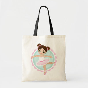 Bolsa Tote Brunette Ballerina - Dançarina de Balé Rosa