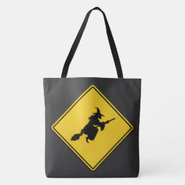 Bolsa Tote Bruxa Adverte Halloween