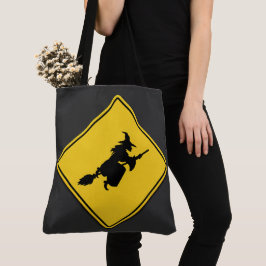Bolsa Tote Bruxa Adverte Halloween