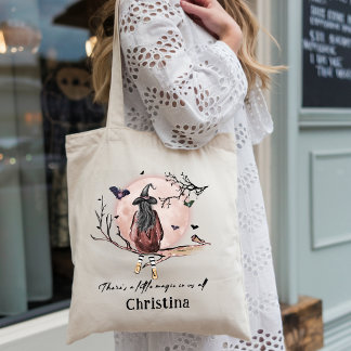 Bolsa Tote Bruxa Caprichosa Cota de Magia da Lua Cheia Estéti