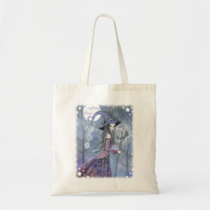 Bolsa Tote Bruxa de ametista Fantasia Arte de Halloween