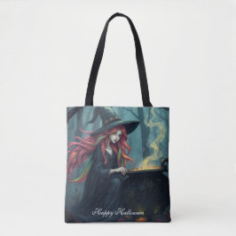 Bolsa Tote Bruxa de Halloween