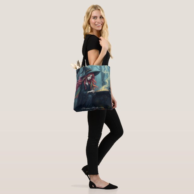 Bolsa Tote Bruxa de Halloween (No(a) Modelo)