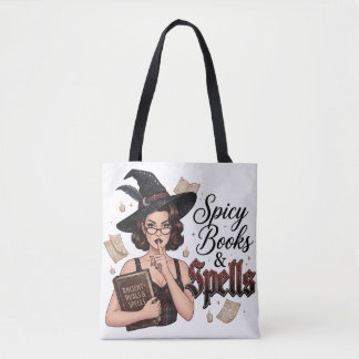 Bolsa Tote Bruxa de Livros & Feitiços Apimentados