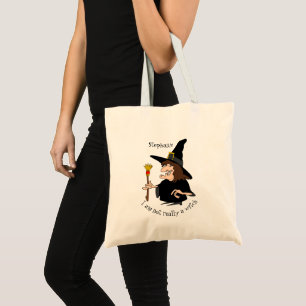 Bolsa Tote Bruxa Design Halloween Doce ou Travessura