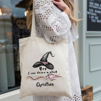 Bolsa Tote Bruxa Divertida Sim, Posso Dirigir Um Carro Com Câ