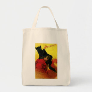 Bolsa Tote Bruxa do Dia das Bruxas do vintage