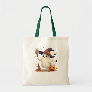 Bolsa Tote Bruxa Fantasma do Halloween