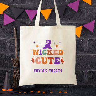 Bolsa Tote Bruxa Fofa Meninas de Halloween Crianças Doces ou