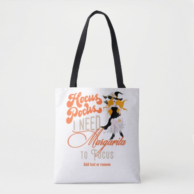 Bolsa Tote Bruxa Hocus Pocus Margarita Para Focar O Halloween (Frente)