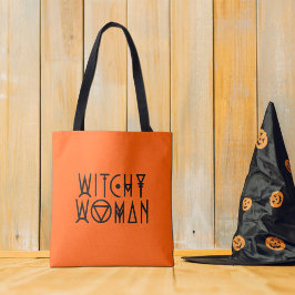 Bolsa Tote Bruxa Mulher Bonita Bruxa Preta Halloween
