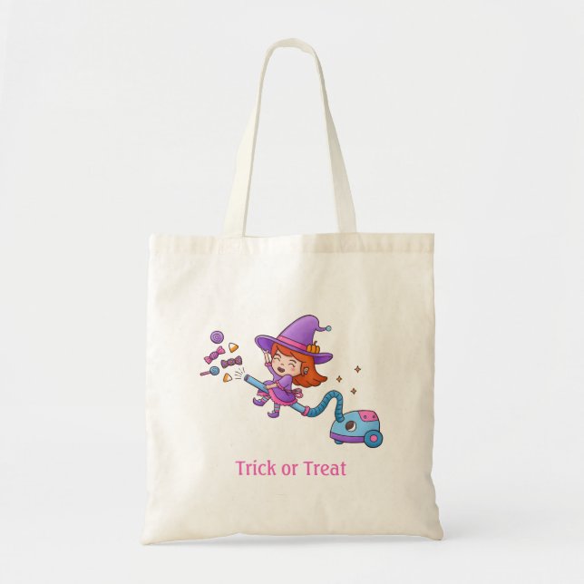 Bolsa Tote Bruxa pequena bonito na sacola das meninas do (Frente)