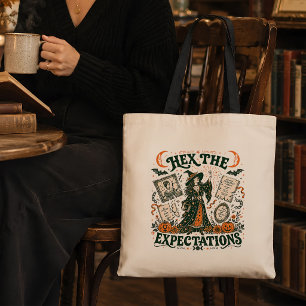 Bolsa Tote Bruxa Vintage Halloween Dark Academia Arte Gráfica