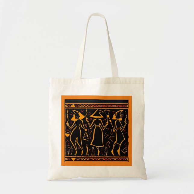 Bolsa Tote Bruxas Egípcias Halloween 4 (Frente)