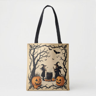 Bolsa Tote Bruxas Formando Uma Poção, Bruxas De Halloween,