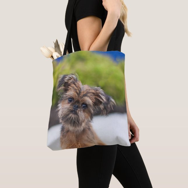 Bolsa Tote Bruxelas Griffon Cute Puppy Dog Toa Bag (Close Up)