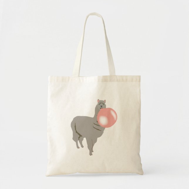 Bolsa Tote Bubble Gum Llama Explosão (Frente)