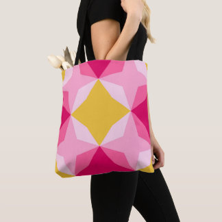 Bolsa Tote Bubblegum Diamond Motif