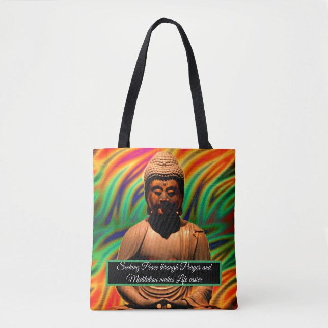 Bolsa Tote Buda em Meditação (Frente)