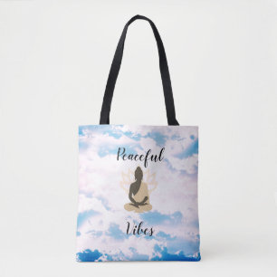 Bolsa Tote Buda Meditativa e Víblias Pacíficas