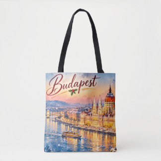 Bolsa Tote Budapest Hungria Danúbio Parlamento Natal