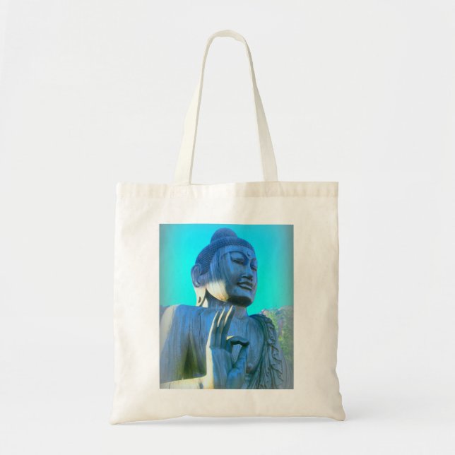 Bolsa Tote buddha azul (Frente)