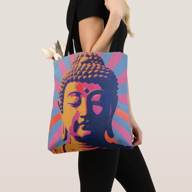 Bolsa Tote Buddha Pop Art (Close Up)