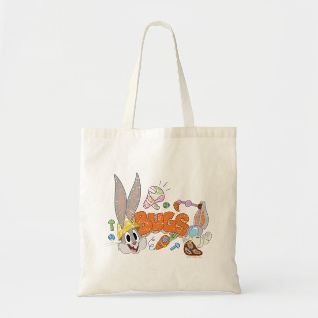 Bolsa Tote BUGS BUNNY BUILDERS™| Arte do esboço do BUGS BUNNY (Frente)