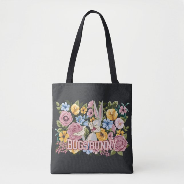 Bolsa Tote BUGS BUNNY™ Floral Embroidery Graphic (Frente)