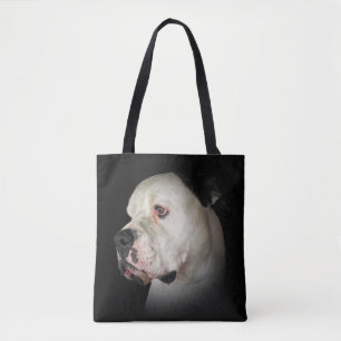 Bolsa Tote Buldogue Americano em Preto