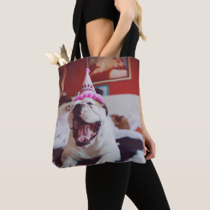 Bolsa Tote Buldogue britânico das imagens   de Getty