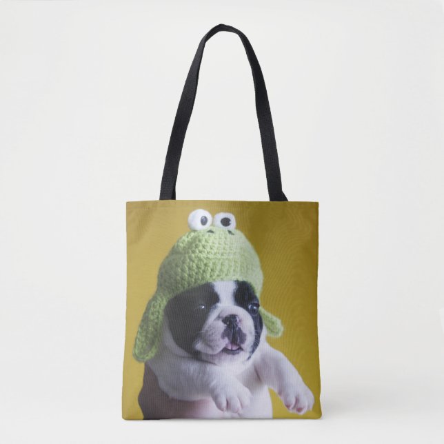 Bolsa Tote Buldogue Francês (Frente)