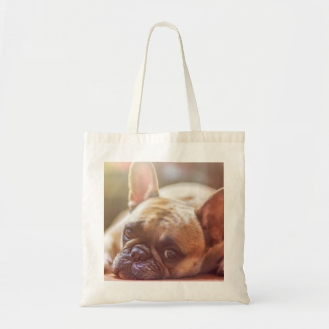 Bolsa Tote buldogue francês (Frente)