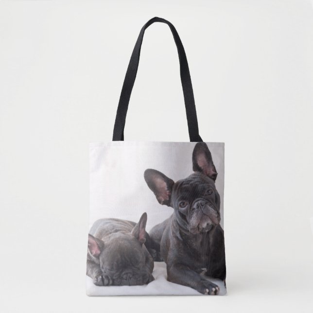 Bolsa Tote Buldogue Francês Bonito (Frente)