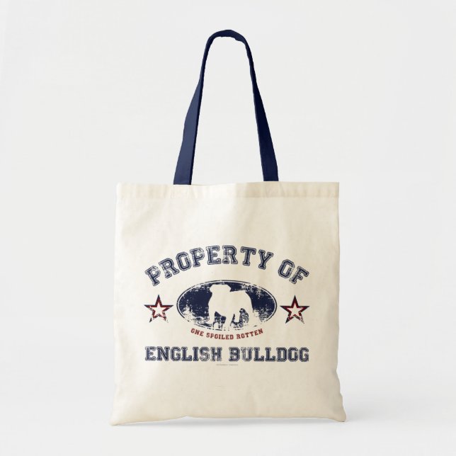 Bolsa Tote Buldogue Inglês (Frente)