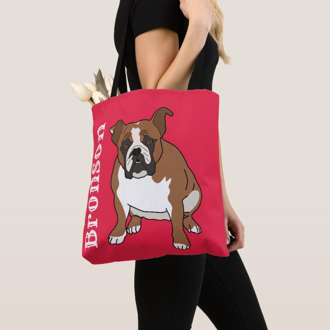 Bolsa Tote Buldogue Inglês (Close Up)