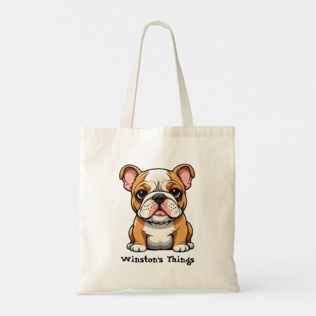 Bolsa Tote Buldogue Puppy (Verso)