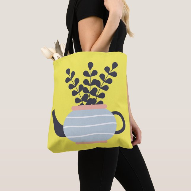 Bolsa Tote Bule simples moderno com pastel vegetal (Close Up)