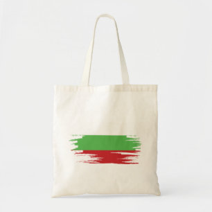 Bolsa Tote Bulgária Flag Brush Art
