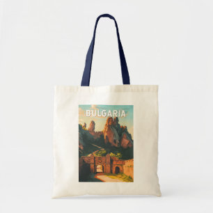 Bolsa Tote Bulgária Ilustração Viagem Art Vintage