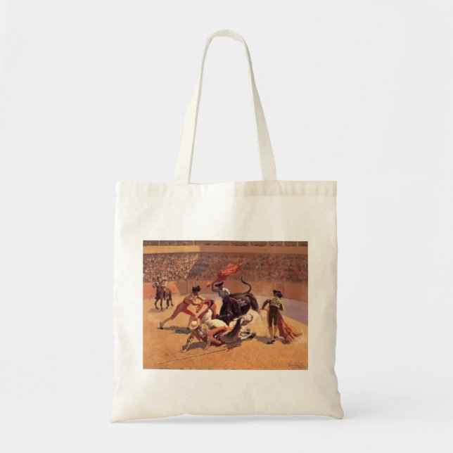 Bolsa Tote Bull Fight in Mexico (por Frederic Remington) (Frente)