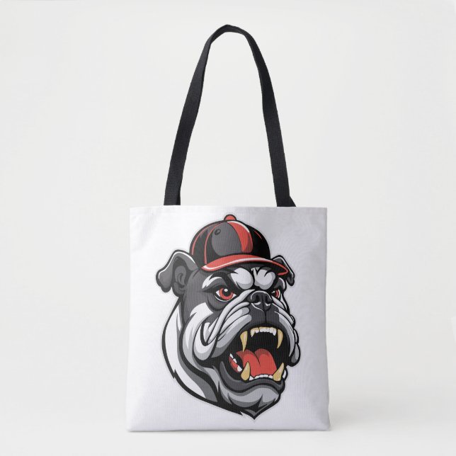 BOLSA TOTE BULLDOG COM BONÉ DE BEISBOL (Frente)