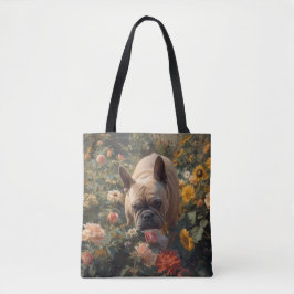 Bolsa Tote Bulldog Elegante francês para os ombros